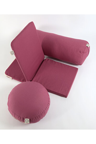 Yoga Arden Meditasyon Sandalyesi + Bolster + Minder 3'lü Yoga Meditasyon Seti