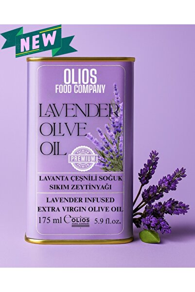 olios food company Lavanta Çeşnili Soğuk Sıkım Zeytinyağı 175 ml