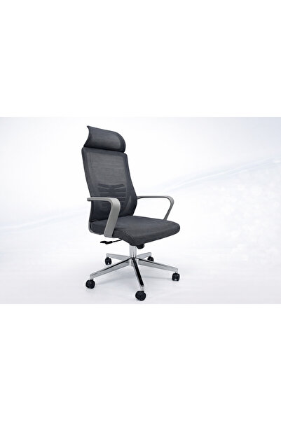 ROHS Ergonomic Adjustable Office and Gaming Chair, Gray, 2D Headrest, Syncron Mechanism, Mesh Backrest