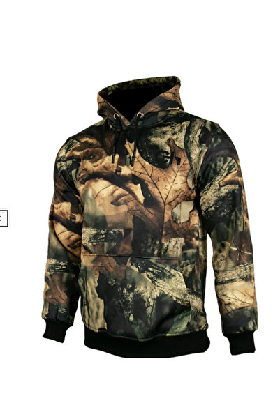 Tough Challenger Outdoor Challenger Hooded Hunting Fleece Kangaroo Pocket Hun...