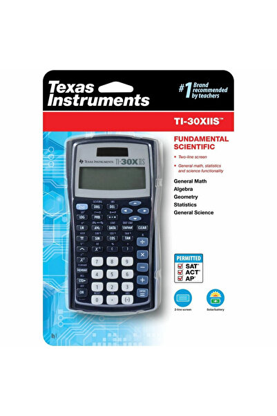 TEXAS-INSTRUMENTS آلة حاسبة علمية من تكساس إنسترومنتس طراز TI-30XIIS، لون أسو...