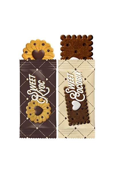 Sweet Mix cocoa and chocolate flakes cookies 200 pcs.