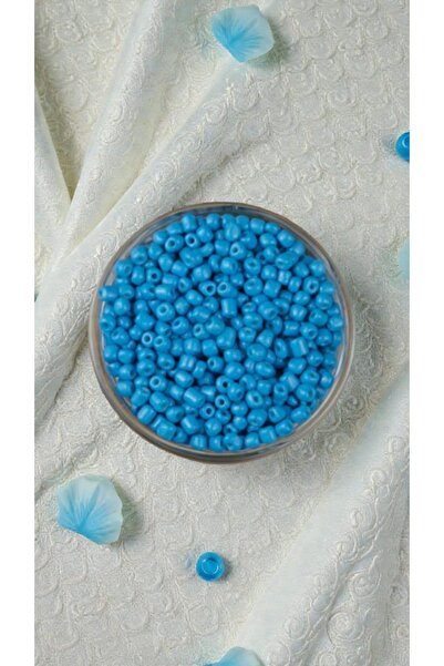 feyza collection 0.6mm 500 Gr Dark Blue Sand Beads for Jewelry Design 1St Cho...