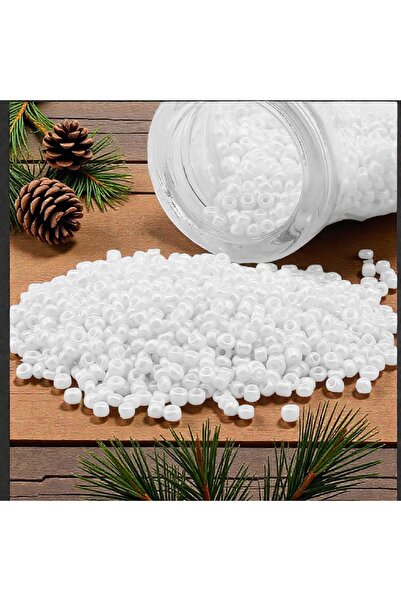 feyza collection 0.6 مم 500 جرام من خرز الرمل الأبيض لتصميم المجوهرات الأول. ...