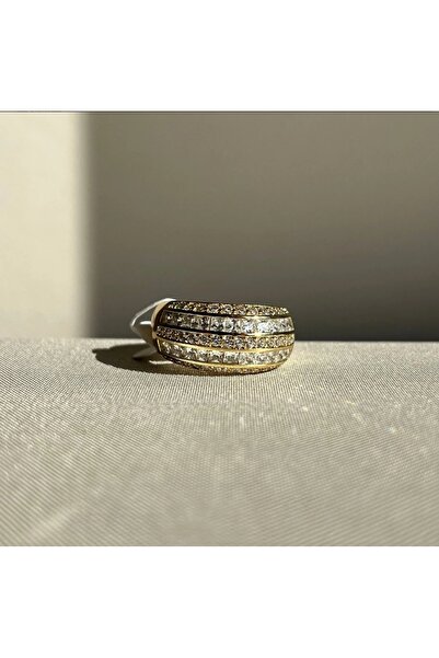 XUPING JEWELRY 14K GOLD RENK PIRLANTA MONTÜR FULL TAŞLI YÜZÜK/ XP DAMGALI