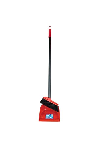 Vileda Long Handle Dustpan with Broom - 1 set