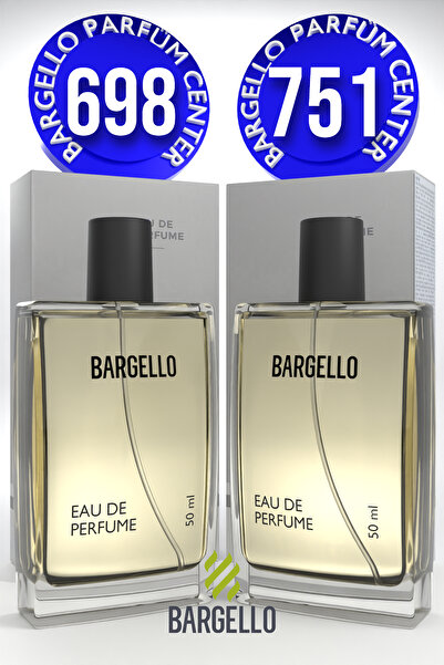 Bargello 698 Erkek Parfüm Fresh 50 ML EDP + 751 Erkek Parfüm Woody 50 ML EDP