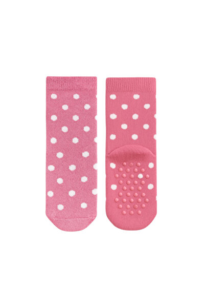 SOLDE SOCKS مجموعة من 2 جوارب بنفس النموذج ذات قاعدة مضادة للانزلاق ونقاط ورد...