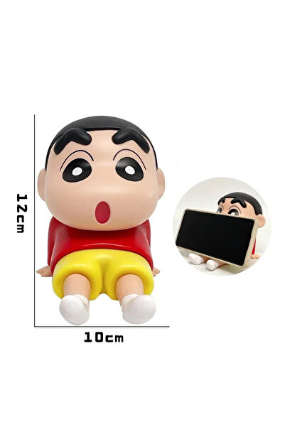 Choice5 Bandai 02 Kawaii Crayon Shin-Chan Figures Phone Holder Anime Desktop ...
