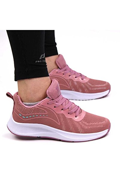 mm Women's sneakers with foam sole, light and comfortable 605-PINK