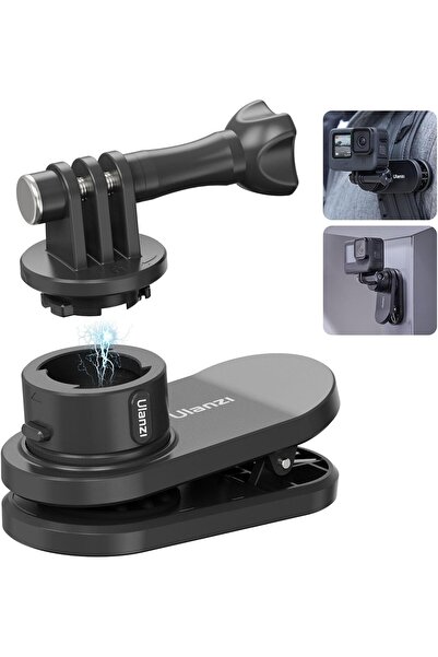 ulanzi حامل حقيبة ظهر لكاميرا GoPro، حامل Go Quick II بمشبك شفط مغناطيسي