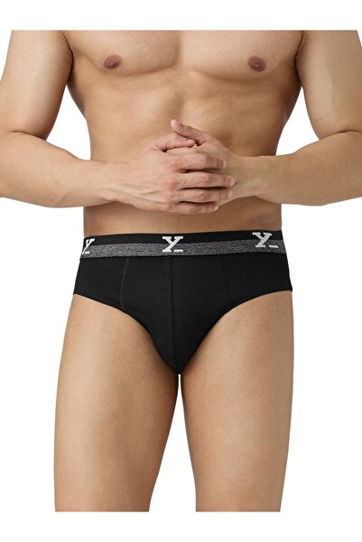 XYXX By Styli Men Nova IntelliFresh Solid Combed Cotton Briefs