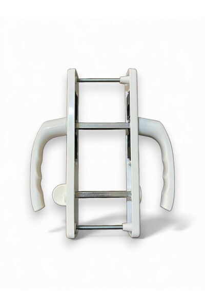 AKSA PVC Wboss Pvc Pimapen Kapılar Için Wc Alüminyum Kapı Kolu Beyaz