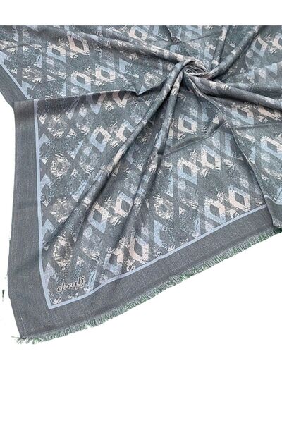 mim eşarp Eșarfă cu model de iarnă Ebruli 95x95 cm