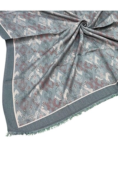 mim eşarp Eșarfă cu model de iarnă Ebruli 95x95 cm