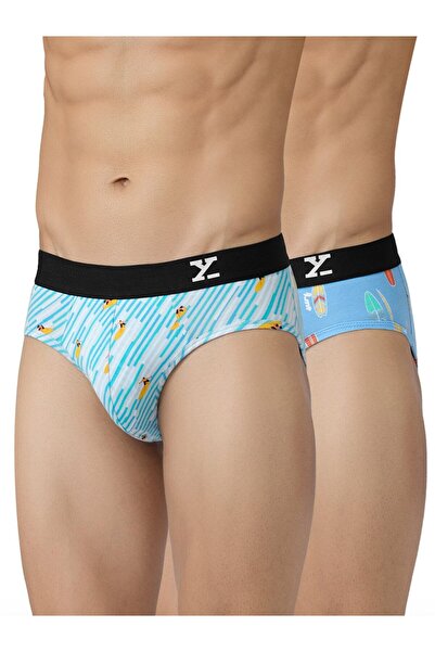 XYXX By Styli Pack of 2 - Men Surf Cotton Printed Briefs
