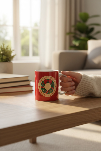 LAVİNYACONCEPT New Year Patterned Mug 9.5 X 11.5 cm - Porcelain