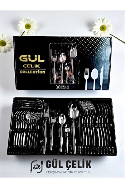 KAVEH arça 6 Kişilik Çatal Kaşık Takımı Sivri Model Kutulu Ürün