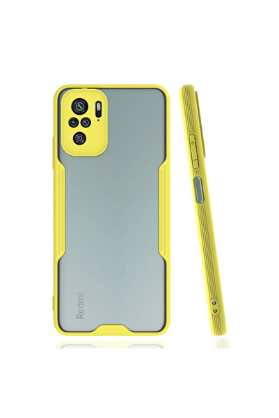 NewFace Xiaomi Redmi Note 10 Case Platinum Silicone - Yellow