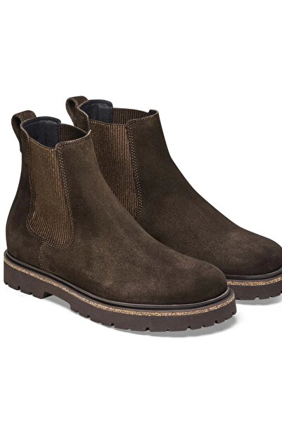 Freefoot Hakiki Süet Deri Erkek Bot Lastikli Kahverengi