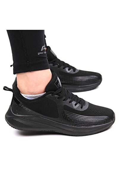 mm Women's sneakers with foam sole, light and comfortable 604-BLACK