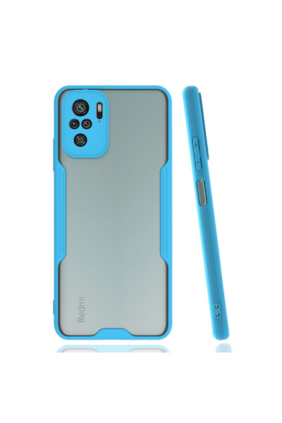 NewFace Xiaomi Redmi Note 10 Case Platinum Silicone - Blue