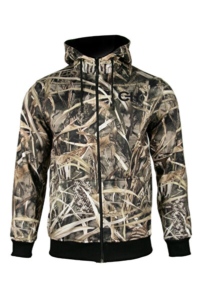 Tough Challenger Outdoor Challenger Hooded Polar Hunting Jacket with Pockets ...