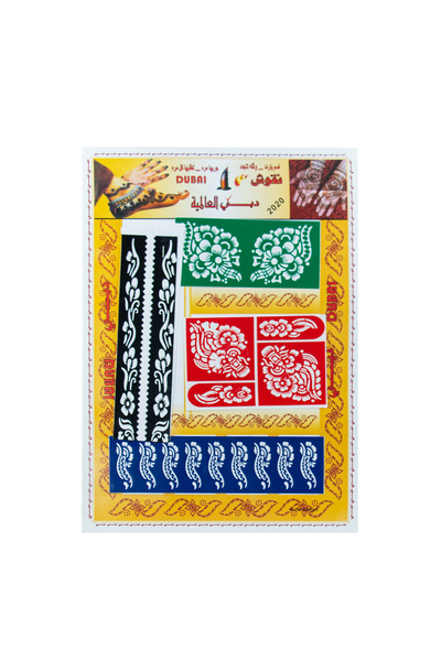 Hina Art طابع تاتو لرسم الحنا 12شكل