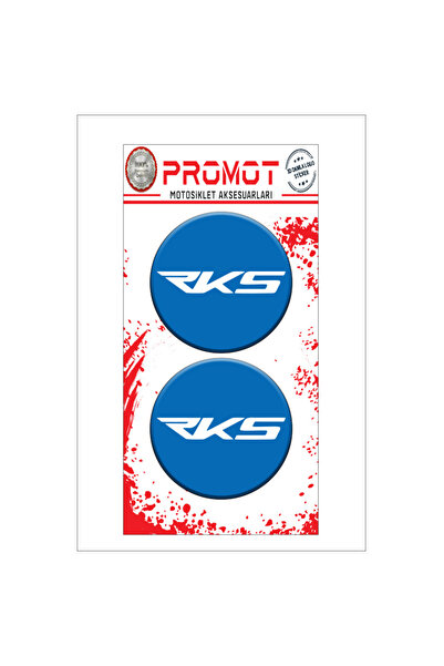 RKS TASARIMLI 3D KABARTMALI DAMLA LOGO STİCKER 5cm 02