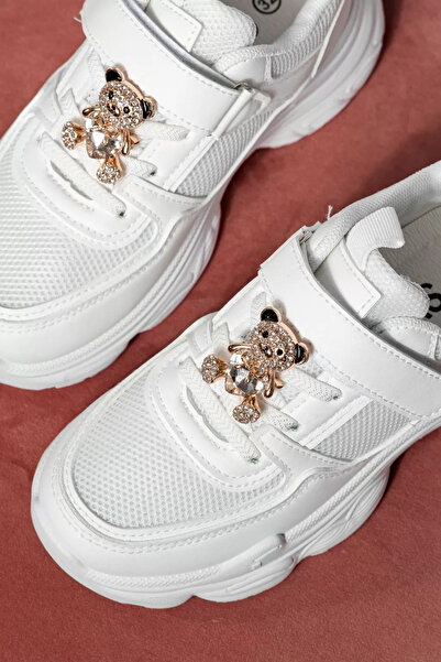 Zaira Бели детски маратонки от екокожа Cris2 #21343 - 35