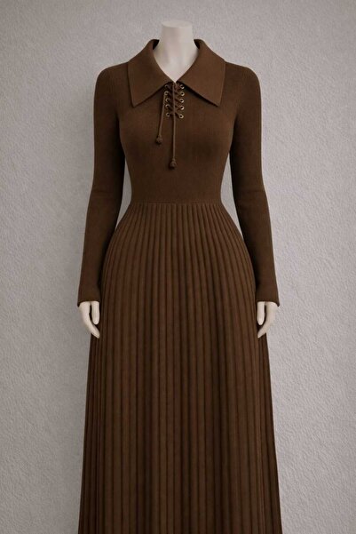 ZMODA SOFT Women's Shirt Collar Long Sleeve Anti-Pilling Knitted Flared Vinta...