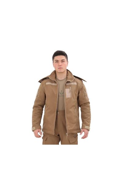 SINGLE SWORD Askeri Tactical Softshell Mont (İçi Polarlı) BEJ