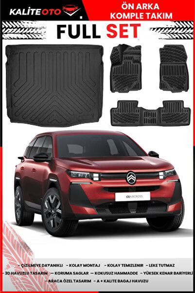 ko kaliteoto Citroen C5 Aircross Mhev-Phev 2026 Ve Sonrası Üst Bagaj Havuzu+H...