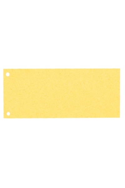 Esselte Cardboard divider, cuttable, with 2 perforations, 100 pcs/set, yellow,