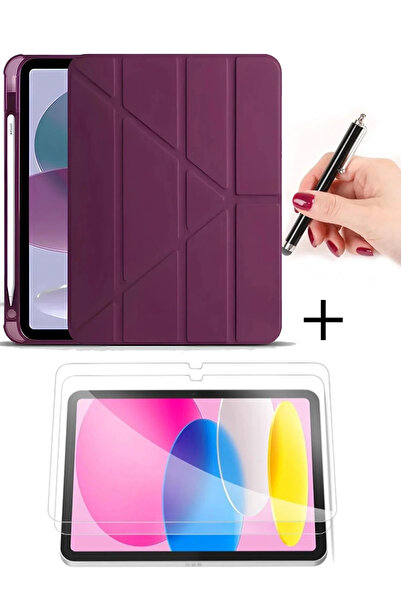 Nezih Case Apple Ipad 10.2 /10.5 (7. 8. 9.NESİL) 2020/2021 Kalem Bölmeli Uyku...