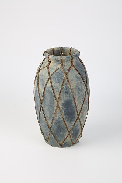 Evdema Vitale Seramik File Vazo 15*15*26.5 cm AK.LB0091