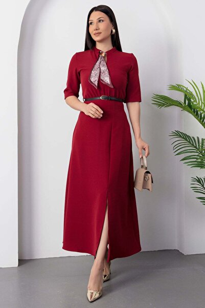 PULLIMM Atlas Dress with Belt Dks1366