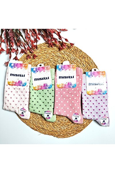 MODA VE DERYA جوارب نسائية قطنية منقطة مصرية الصنع