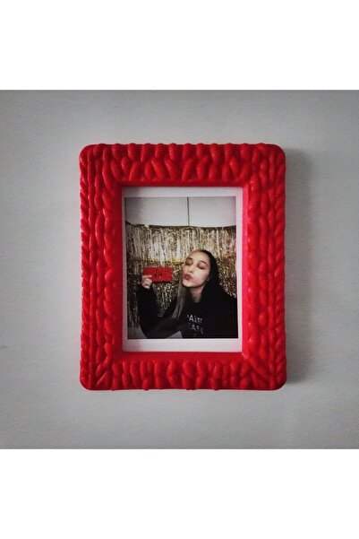 ZarZor Örgü Dokulu Polaroid Fotoğraf Çerçevesi Mıknatıslı