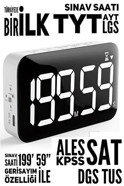 DEEMBRO LGS Deneme Sınavı için özel tasarlanan 199,59 geri sayım özellikli sınav Saati öğrenci saati