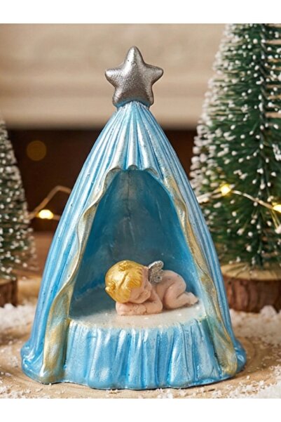 Glowa El Yapımı Çadırda Uyuyan Bebek Biblo - Dekoratif Obje