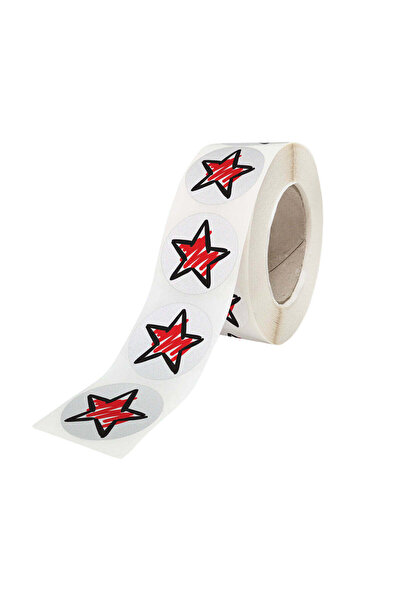 Papette Set 100 buc Etichetă autoadezivă/sticker cu Model Crăciun Ornament Fiesta