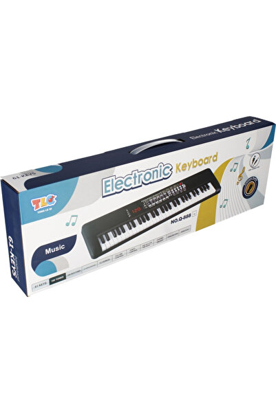 Canda Oyuncak 61 Tuş Müzik Elektronik Klavye Dijital Piyano Mikrofonlu Org