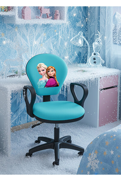 AatoliaRugs Karlar Ülkesi Çocuk Çalışma Sandalyesi – Kız Çocuk Odası Ofis Kol...