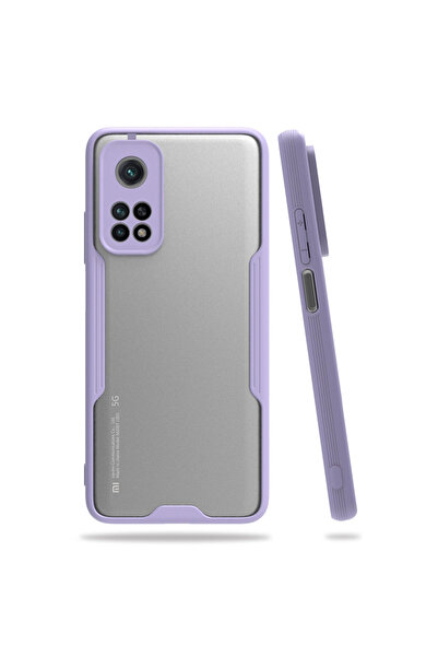 NewFace حافظة سيليكون بلاتينية لهاتف شاومي مي 10 تي برو - لون أرجواني