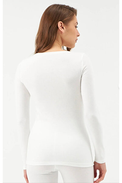 Dagi Women's 0 Neckline Long Sleeve Thermal / 47% Viloft 47% Polyester 6% Elastane Single Top