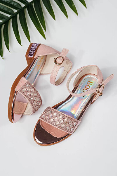 Zaira Sandale fete roz din material textil Maren2 #21740 - 29