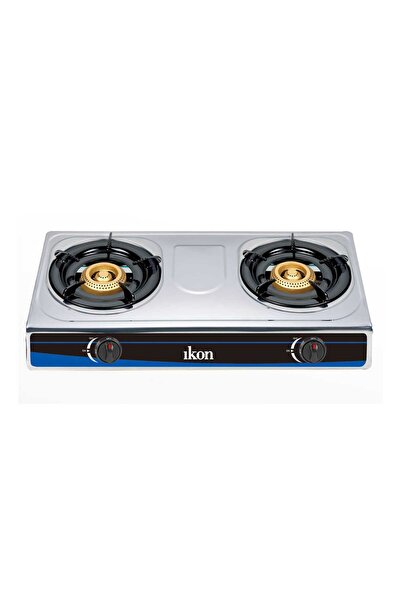 Ikon موقد غازي ثنائي الشعلة، أسود/أزرق، IK-CS2070S