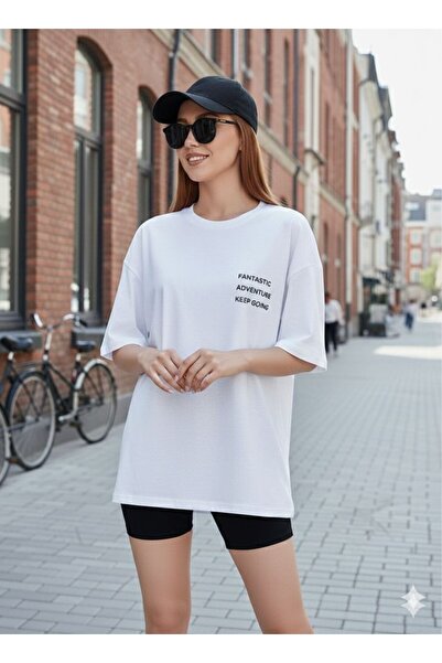 BW Bravely Wear تي شيرت نسائي رائع مطبوع