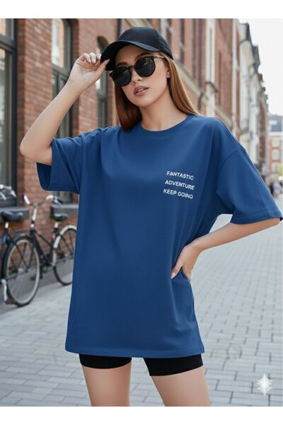 BW Bravely Wear تي شيرت نسائي رائع مطبوع